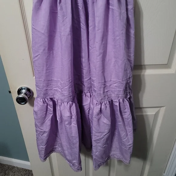 Scarlet Darkness Light Purple Off-Shoulder Victoran Style Dress Size 7Y‎ - Picture 3 of 11